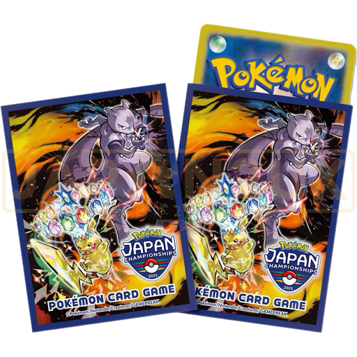 Pokemon Center Japan - Pikachu &amp; Mewtwo Pokemon Japan Championships 2025 Card Sleeves Pack