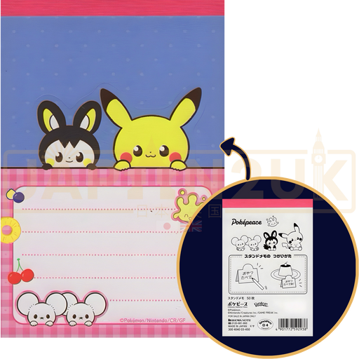 Pokemon Center Japan -  Pocket Piece Fruit Series Stand Memo A Notepad
