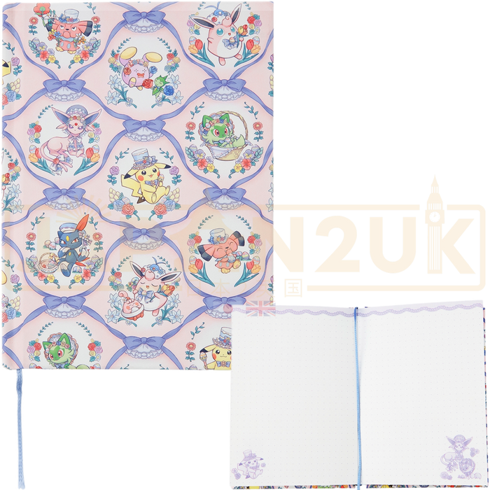 Pokemon Center Japan - Pokemon Botanical Easter A6 Note Book