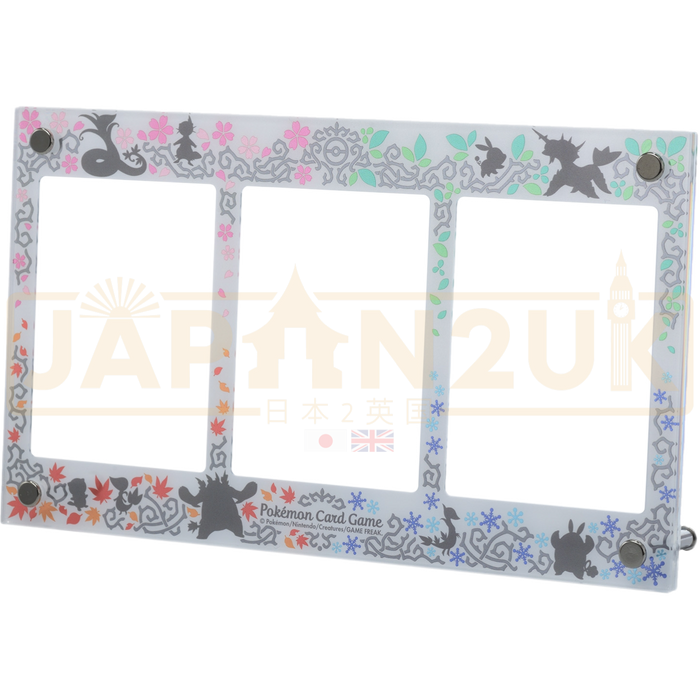 Pokemon Center Japan - Snivy & Tepig Evolution Line Triple Display Frame