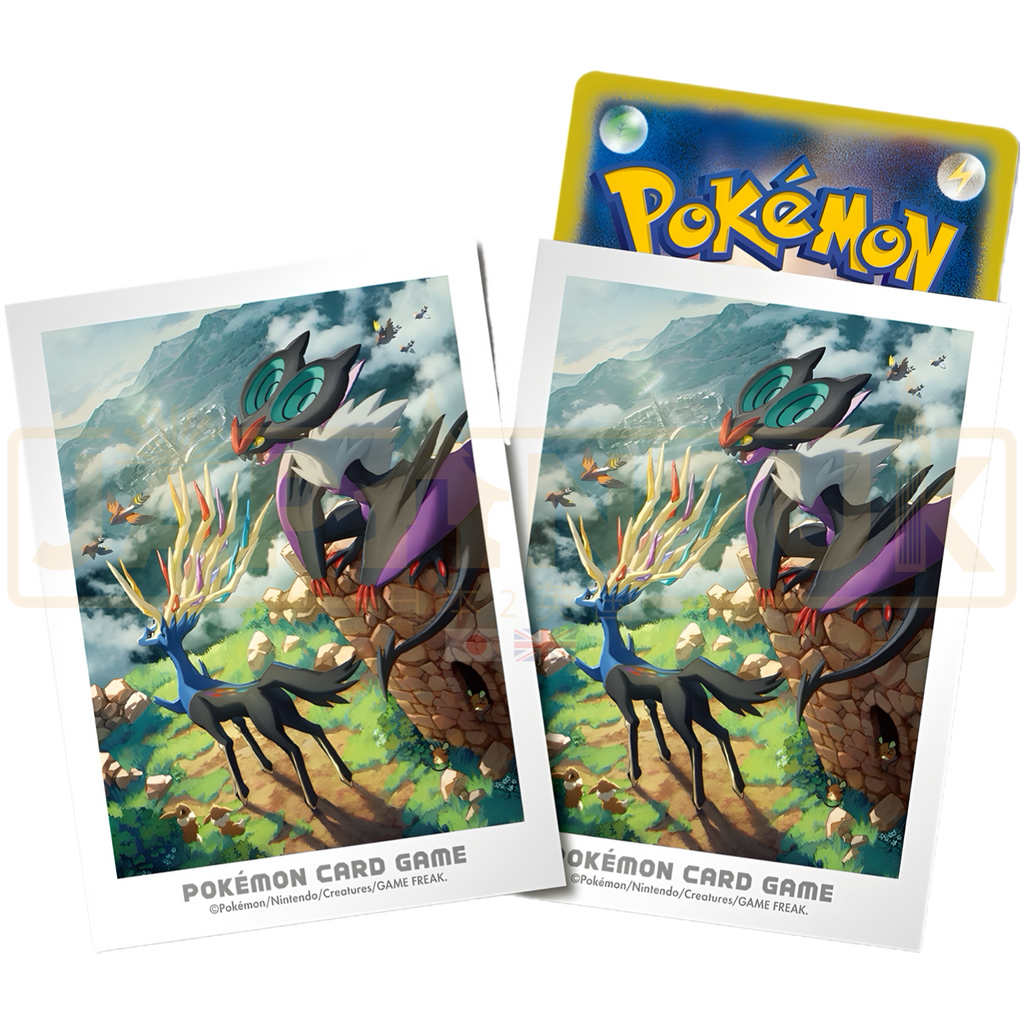 pokemon generations card sleeves Pokemon Card Sleeves Kalos Adventure Xerneas and Noivern