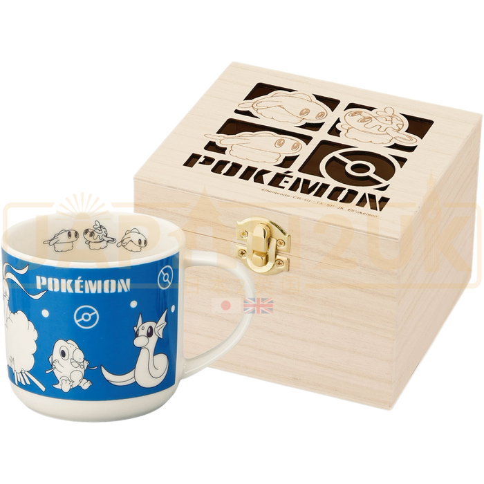 Pokemon Center Japan Altaria & Friends Mug in a Wooden Box