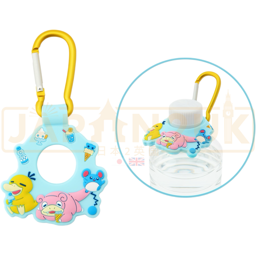 Pokemon Center Japan Happy Sunny Day Slowpoke, Psyduck & Marill Bottle Holder/Carabiner