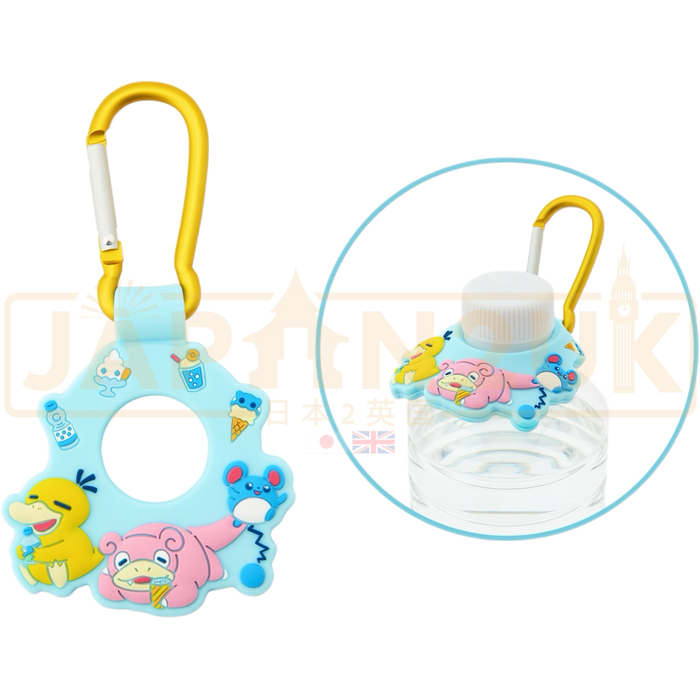 Pokemon Center Japan Happy Sunny Day Slowpoke, Psyduck & Marill Bottle Holder/Carabiner