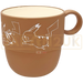 Pokemon Center Japan Pikachu Number 025 Brown Plastic Small Mug