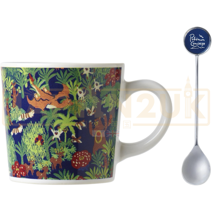 Pokemon Center Japan Pokemon Concierge Ceramic Mug & Teaspoon Set