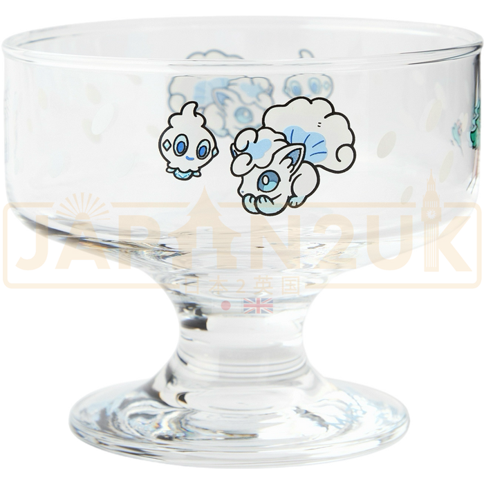 Pokemon Center Japan Vulpix Otenki Team Glass Dessert Bowl