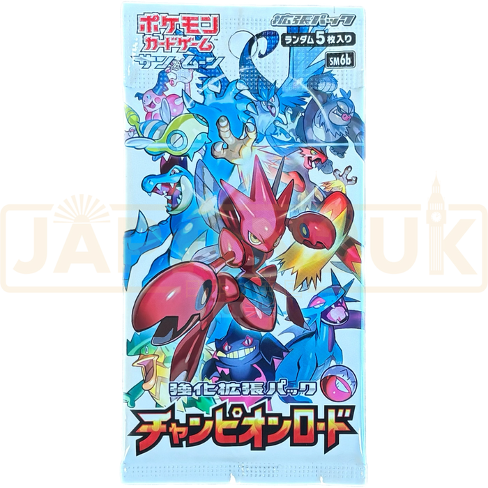 pokemon champion road booster box Japanese Pokemon Sun & Moon SM6b Champion Road Booster Pack