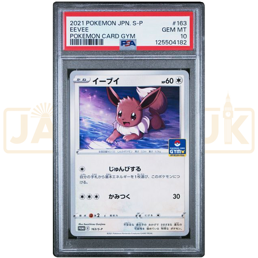 Pokemon Eevee Non Holo Gym Promo Card Pack 5 Promo 163/S-P Japanese Graded Card PSA 10 #125504182