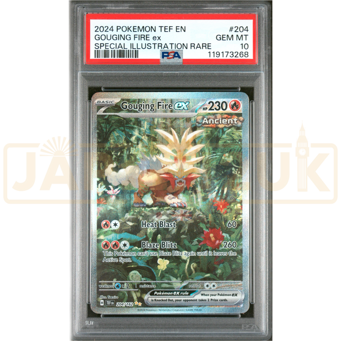 Pokemon Gouging Fire ex Temporal Forces TEF EN English Graded Card PSA 10 #119173268