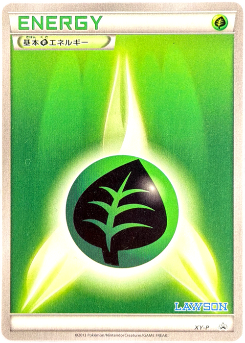 Pokemon Grass Energy Non Holo Lawson Limited Pokemon Coin Set Promo 000/XY-P Japanese Single Card