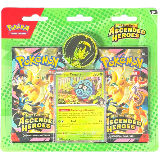 Pokemon Mega Evolution Ascended Heroes Erika Collection English 2-Pack Blister