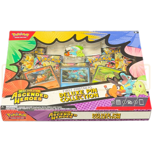 Pokemon Mega Evolution Ascended Heroes First Partners Deluxe Pin Collection Box