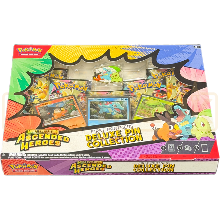 Pokemon Mega Evolution Ascended Heroes First Partners Deluxe Pin Collection Box