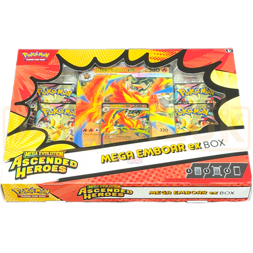 Pokemon Mega Evolution Ascended Heroes Mega Emboar ex Collection Box