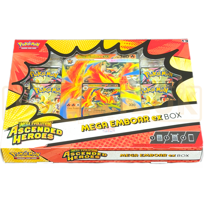 Pokemon Mega Evolution Ascended Heroes Mega Emboar ex Collection Box