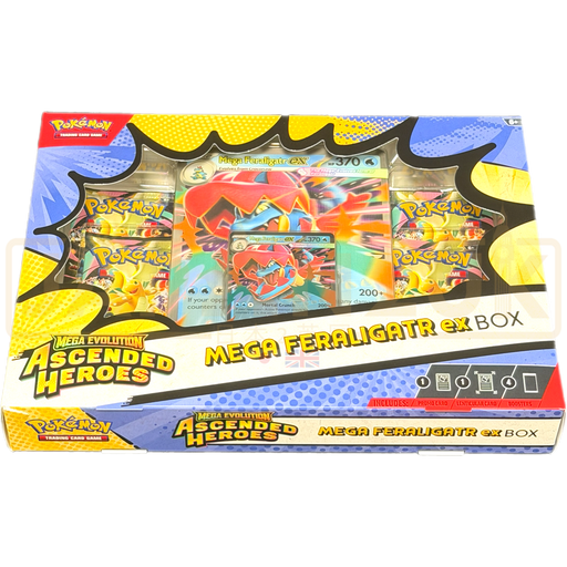 Pokemon Mega Evolution Ascended Heroes Mega Feraligatr ex Collection Box