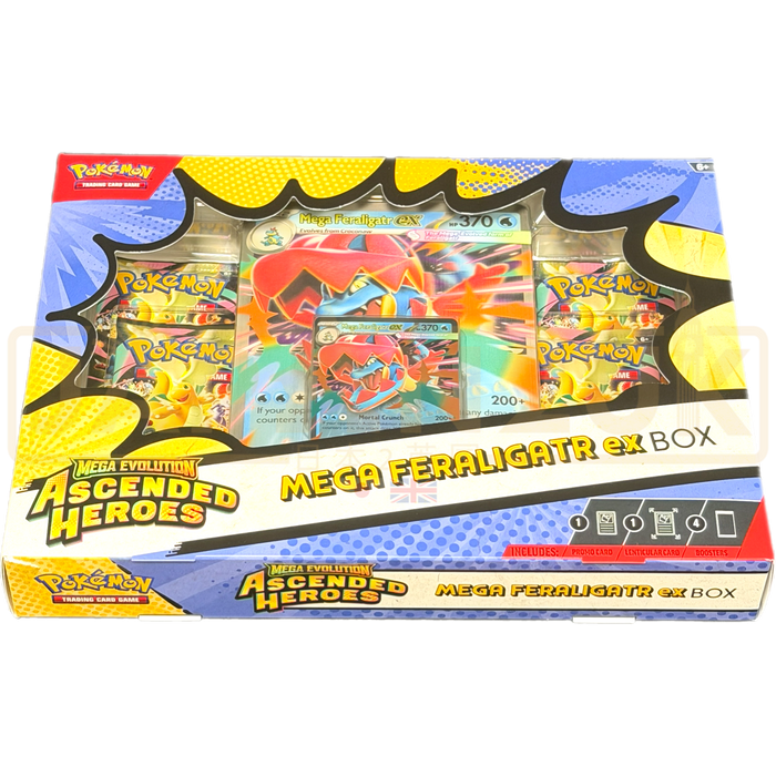 Pokemon Mega Evolution Ascended Heroes Mega Feraligatr ex Collection Box