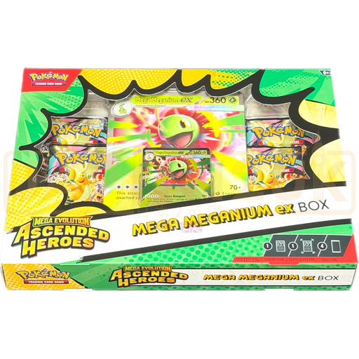 Pokemon Mega Evolution Ascended Heroes Mega Meganium ex Collection Box