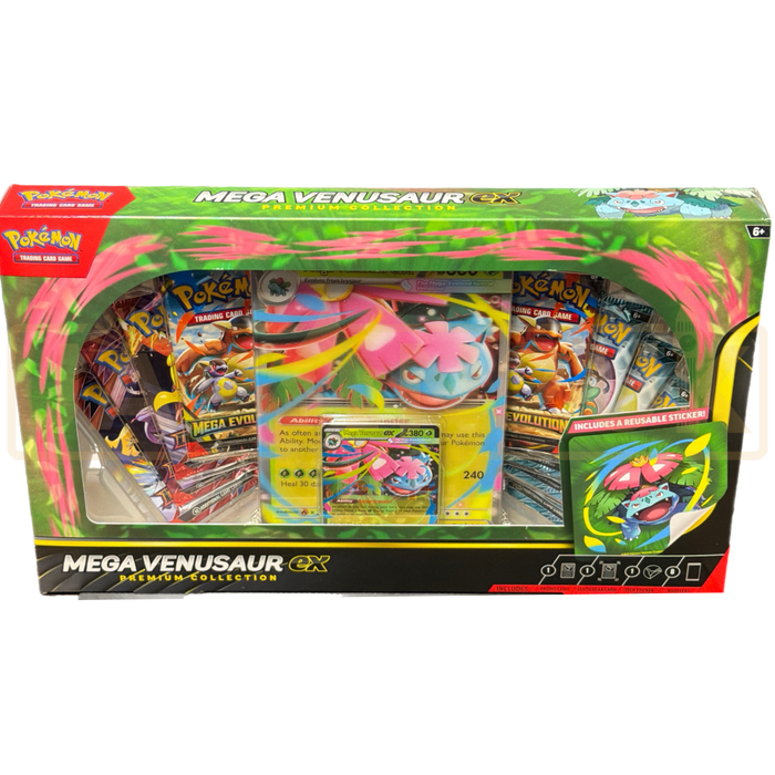 pokmon - trading card game: mega venusaur ex premium collection : Target along with a tech sticker for decorating devices Venusaur ex & Blastoise ex