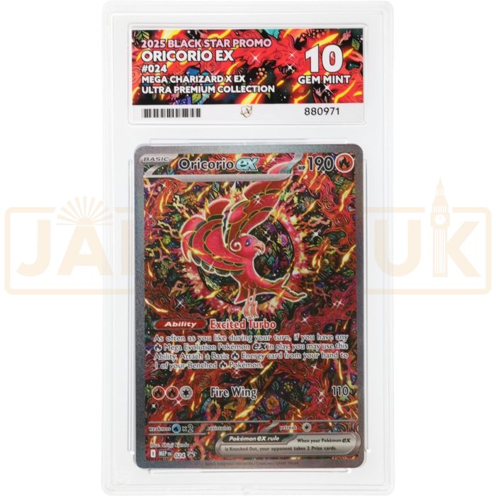 Pokemon Oricorio ex UPC Promo MEP EN 024 English Graded Card ACE 10 #880971