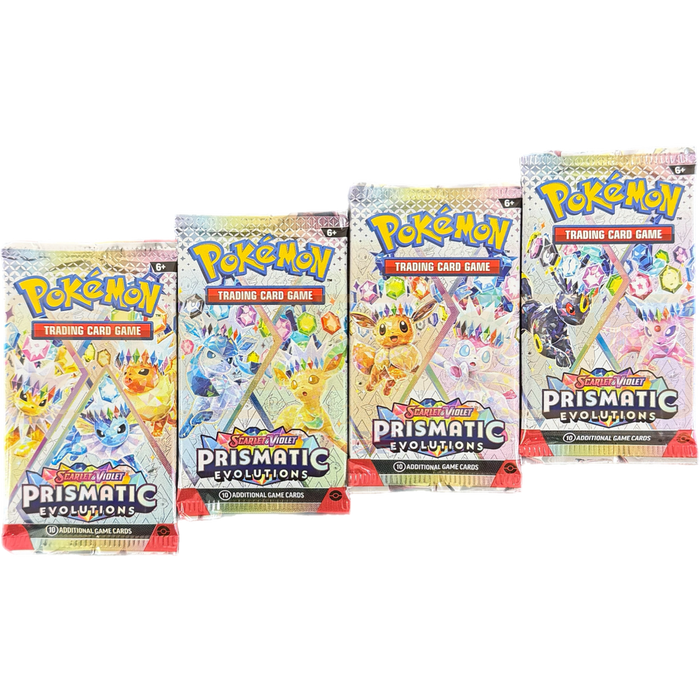 Pokemon Prismatic Evolutions 5 Booster Packs, GERMAN Edition, 2024, KP 8.5 Pokemon Prismatic Evolutions 5 Booster Packs, GERMAN Edition, 2024, KP 8.5