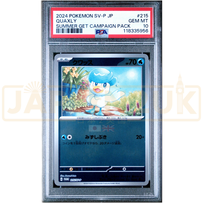 Pokemon Quaxly Reverse Holo Summer Is Here! Get Campaign! Promo 215/SV-P Japanese Graded Card PSA 10 #118335956