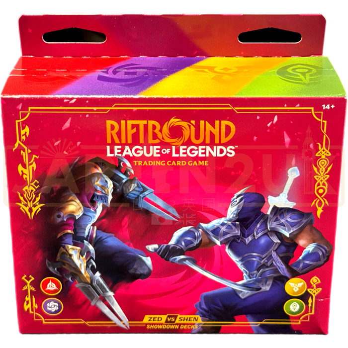 Riftbound League of Legends Vendetta Zed Vs Shen RB-04SU01 English Showdown Deck