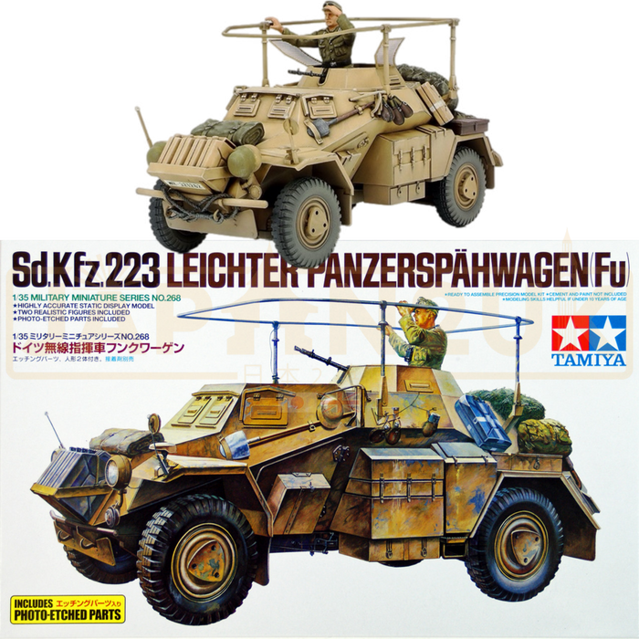 Tamiya German Sd.Kfz.223 Leichter Panzerspahwagen (Fu) 35268 1/35 Scale Model Kit