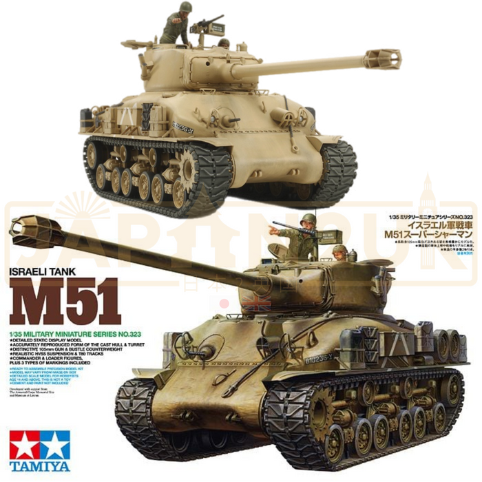 Tamiya Israeli M51 Tank 35323 1/35 Scale Model Kit