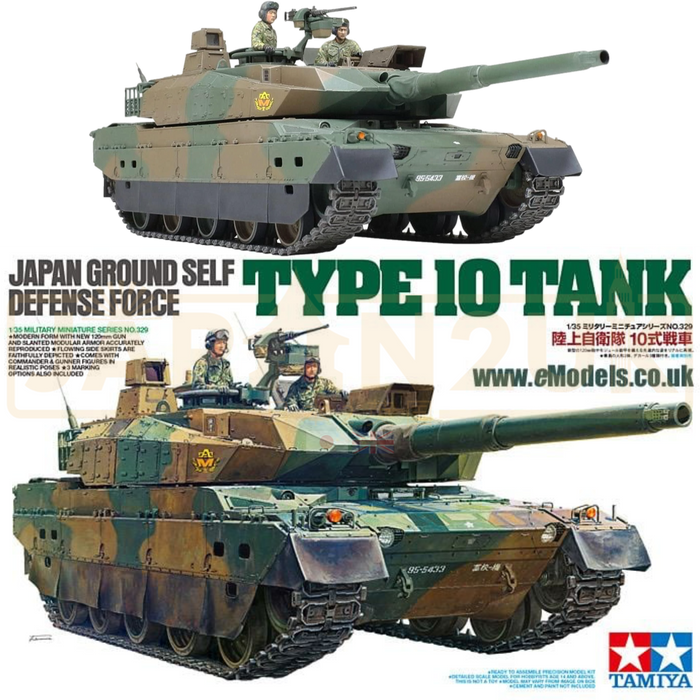 Tamiya Japan Ground Self Defence Force Type 10 Tank 35329 1/35 Scale Model Kit