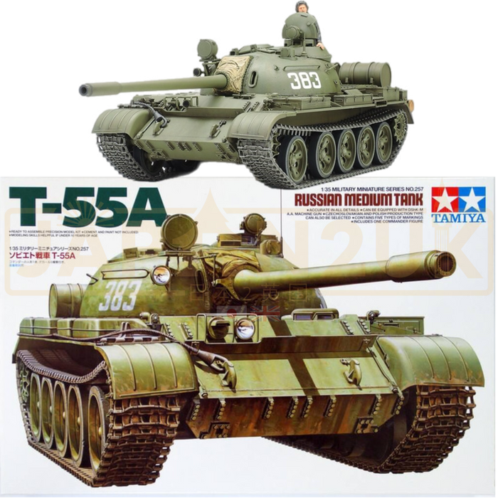 Tamiya Russian T-55A Medium Tank 35257 1/35 Scale Model Kit