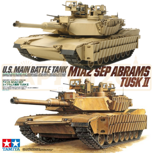 Tamiya U.S. M1A2 Sep Abrams Tusk II Main Battle Tank 35326 1/35 Scale Model Kit