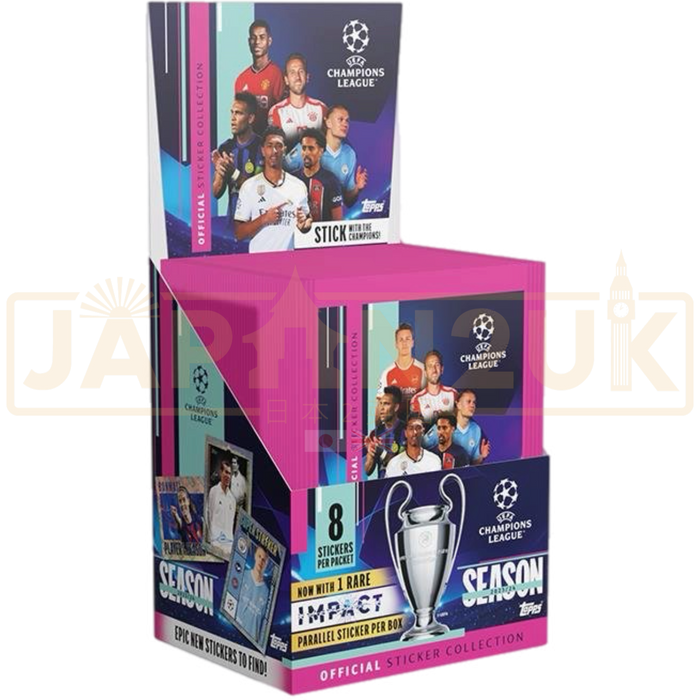 Topps UCL 2023/24 Sticker Packet Booster Box