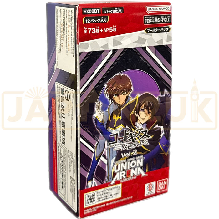 code geass union arena booster box Union Arena Code Geass Lelouch of the Rebellion Vol.2 EX02BT Japanese Booster Box