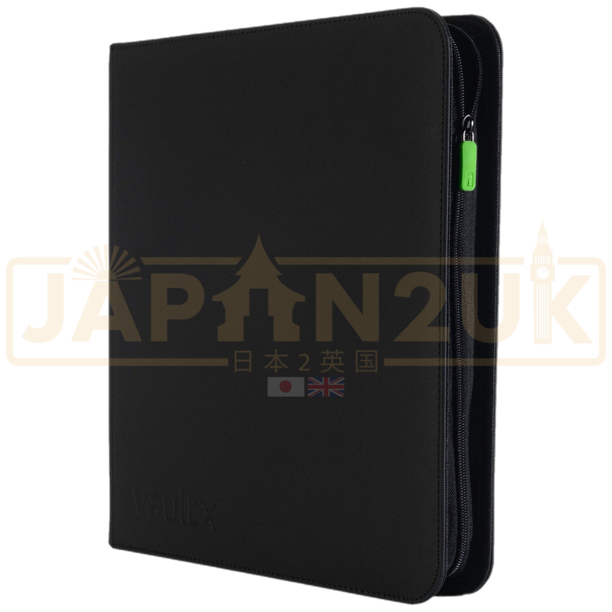 Vault X - 12-Pocket Exo-Tec® - Zip Binder - Black — Japan2UK
