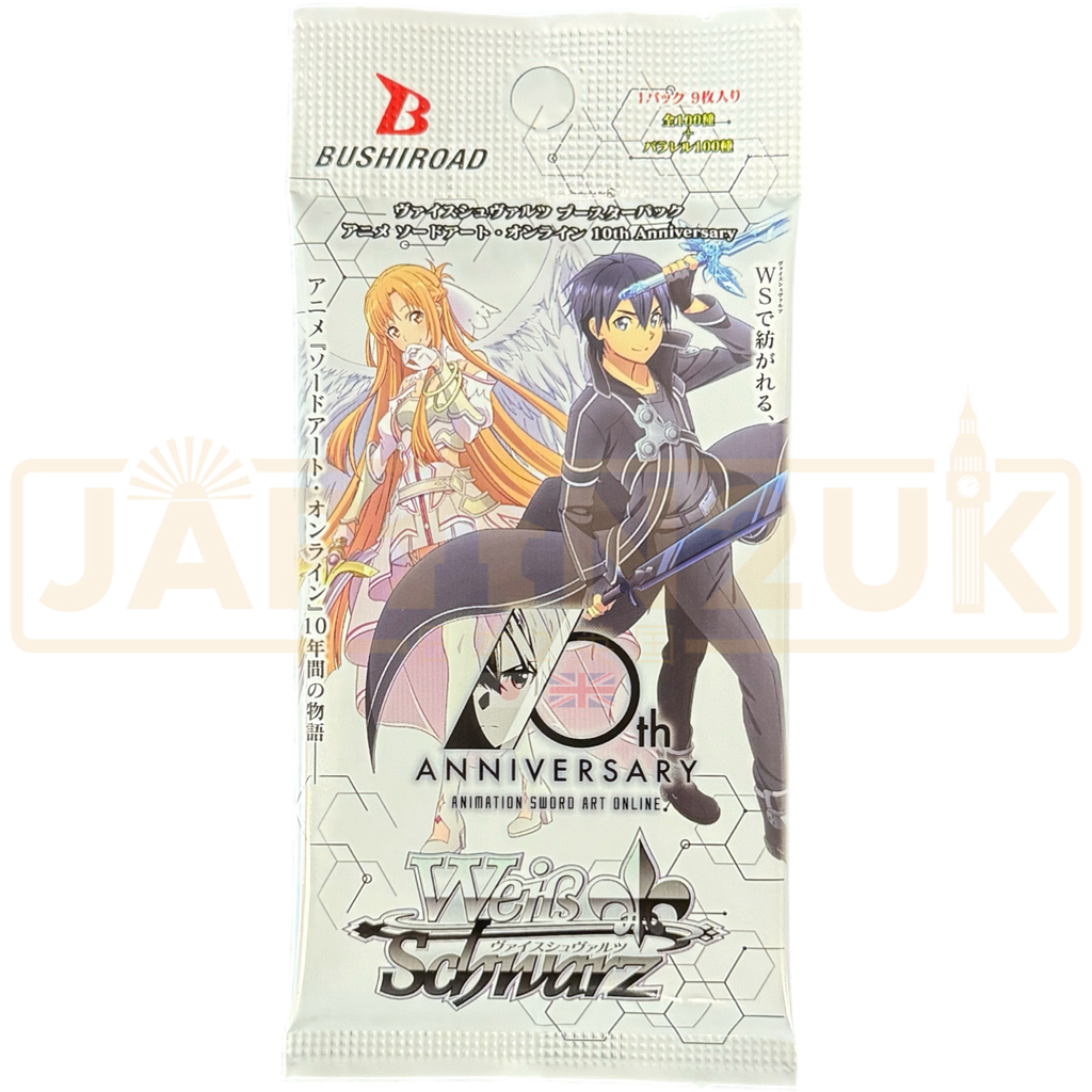 sword art online 10th anniversary booster box Weiss Schwarz Sword Art Online 10th Anniversary Japanese Booster Pack