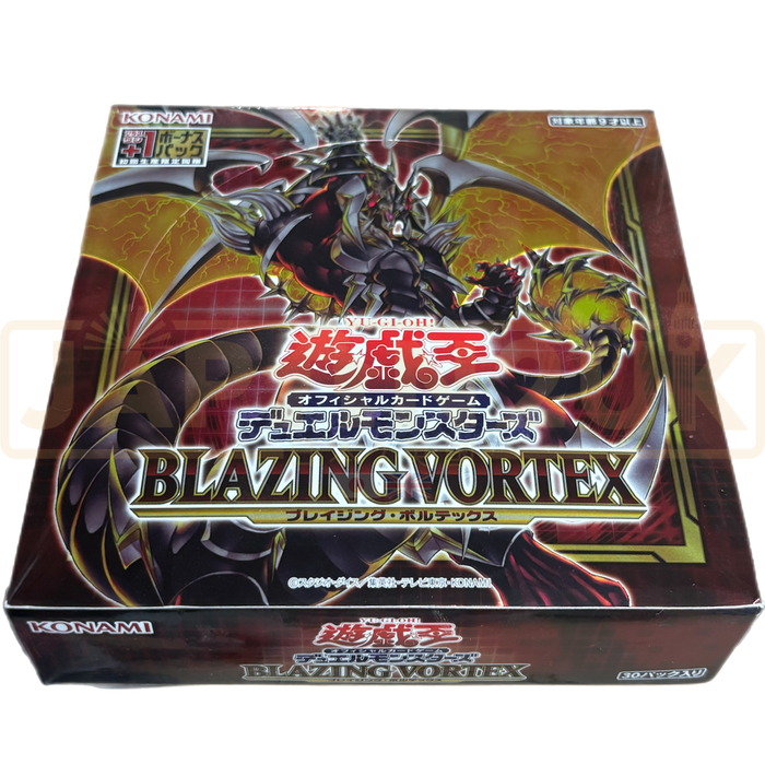 yugioh blazing vortex booster box Yu-Gi-Oh! TCG - 30 Booster each booster contains 5 cards The complete booster set of Blazing Vortex Contains 80 cards Yu-Gi-Oh! Blazing Vortex Booster Box