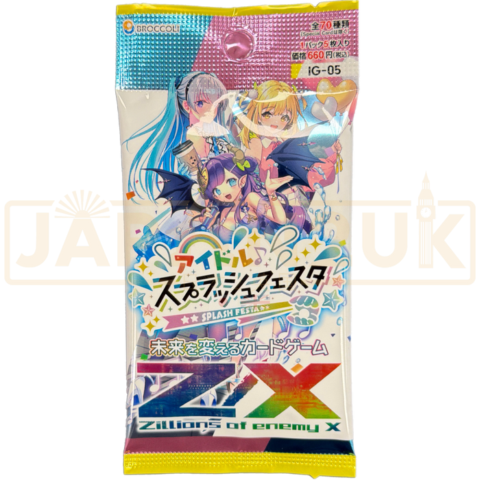 Z/X Zillions of Enemy X Idol Splash Festa IG-05 Japanese Booster Pack