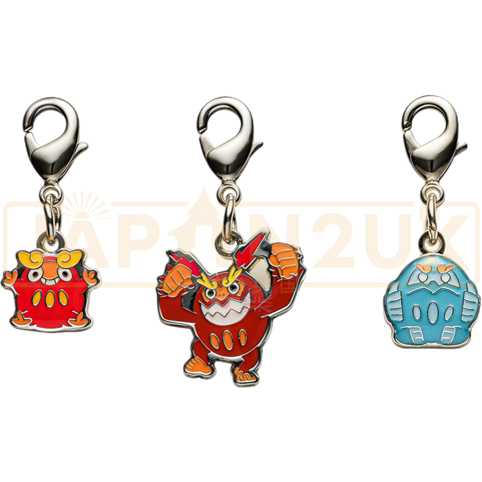 an - 0554 / 0555  Unovan Darumaka, Darmanitan & Galarian Darumaka Metal Charm/Keychain