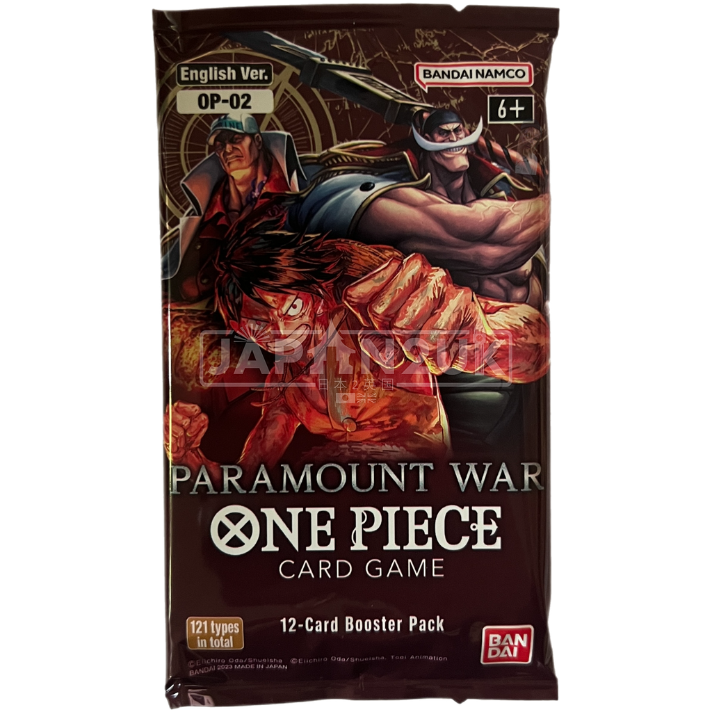 One Piece Paramount War OP-02 English Booster Pack — Japan2UK