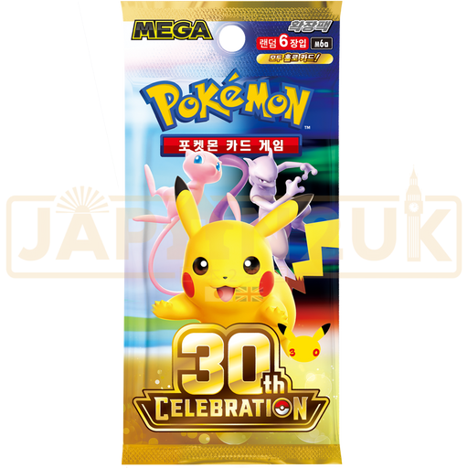Pokemon 30th Celebration m6a Korean Booster Pack