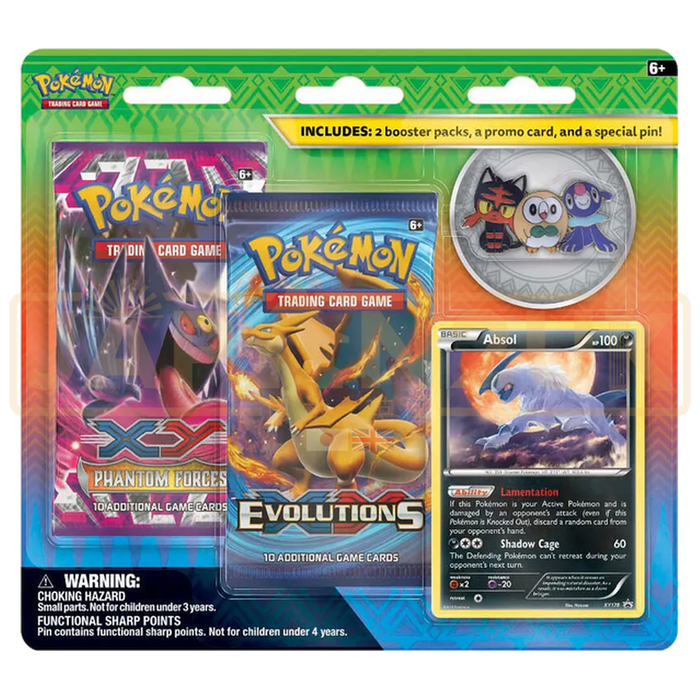 Pokemon Alola Trio English Pin Blister