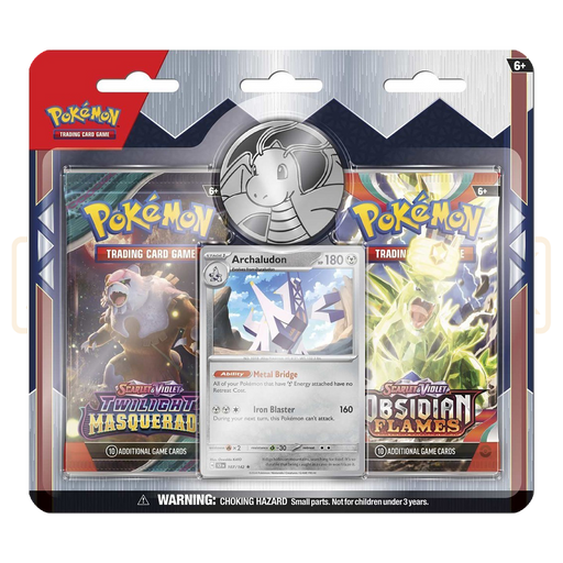 Pokemon Archaludon Three-Peg Style English Two Pack Blister