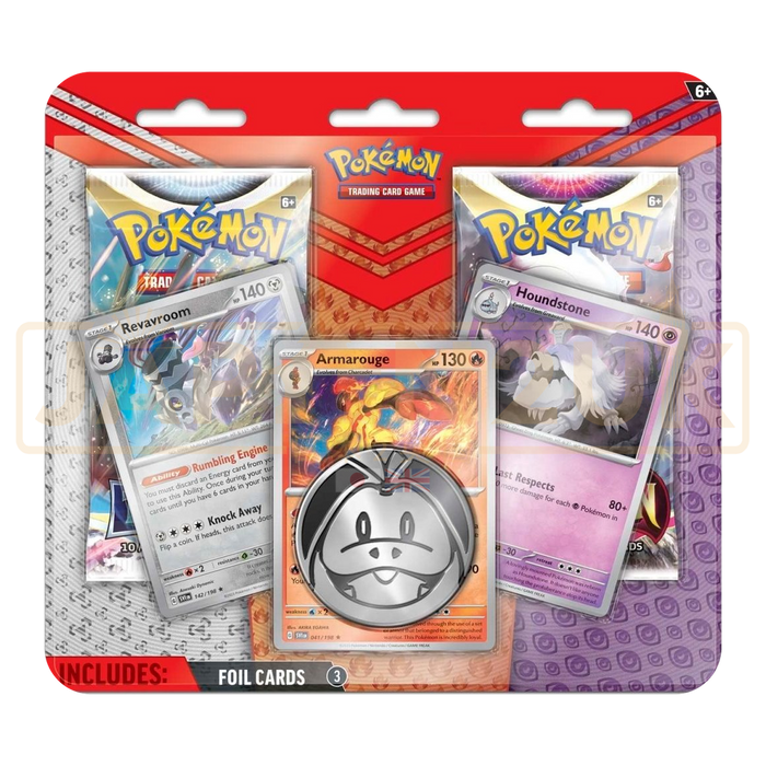 Pokemon Armarouge Revavroom & Houndstone English Enhanced Two Pack Blister