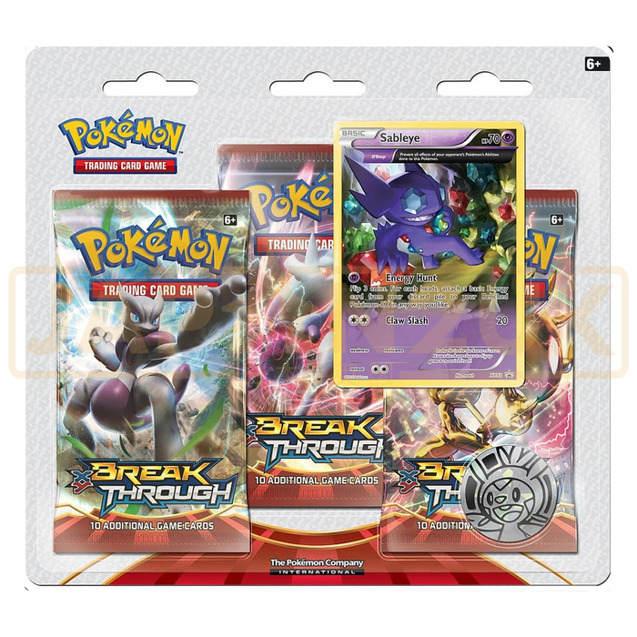 Pokemon BREAKthrough English 3-Pack Blister - Sableye