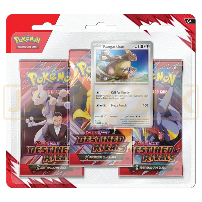 Pokemon Destined Rivals English 3-Pack Blister - Kangaskhan