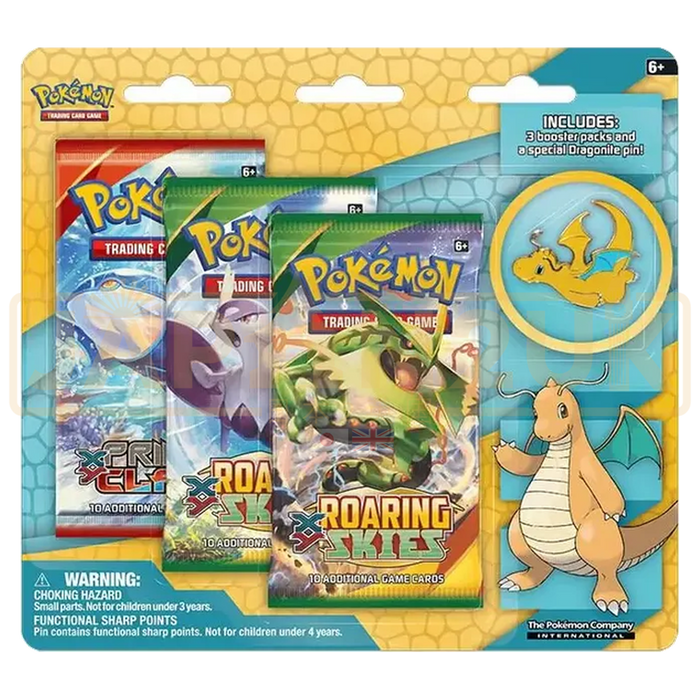 Pokemon Dragonite English 3-Pack Blister