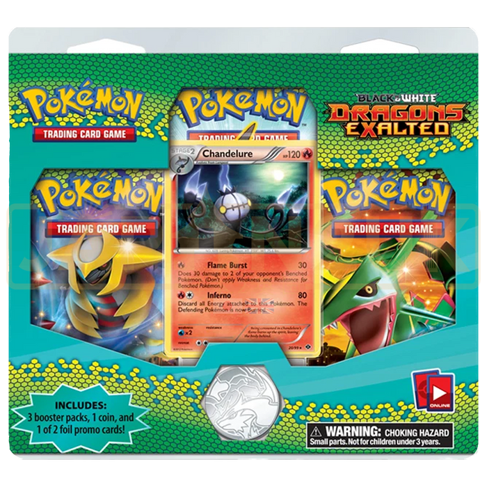 Pokemon Dragons Exalted English 3-Pack Blister
