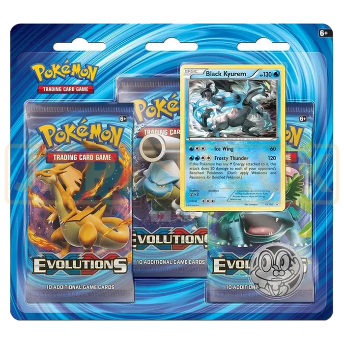 Pokemon Evolutions English 3-Pack Blister - Xy Black Kyurem